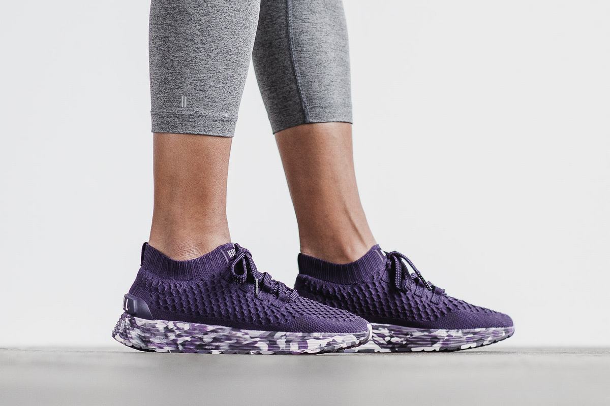 Nobull Knit Runner Women's Running Shoes Dark Purple | Australia (DL1457)